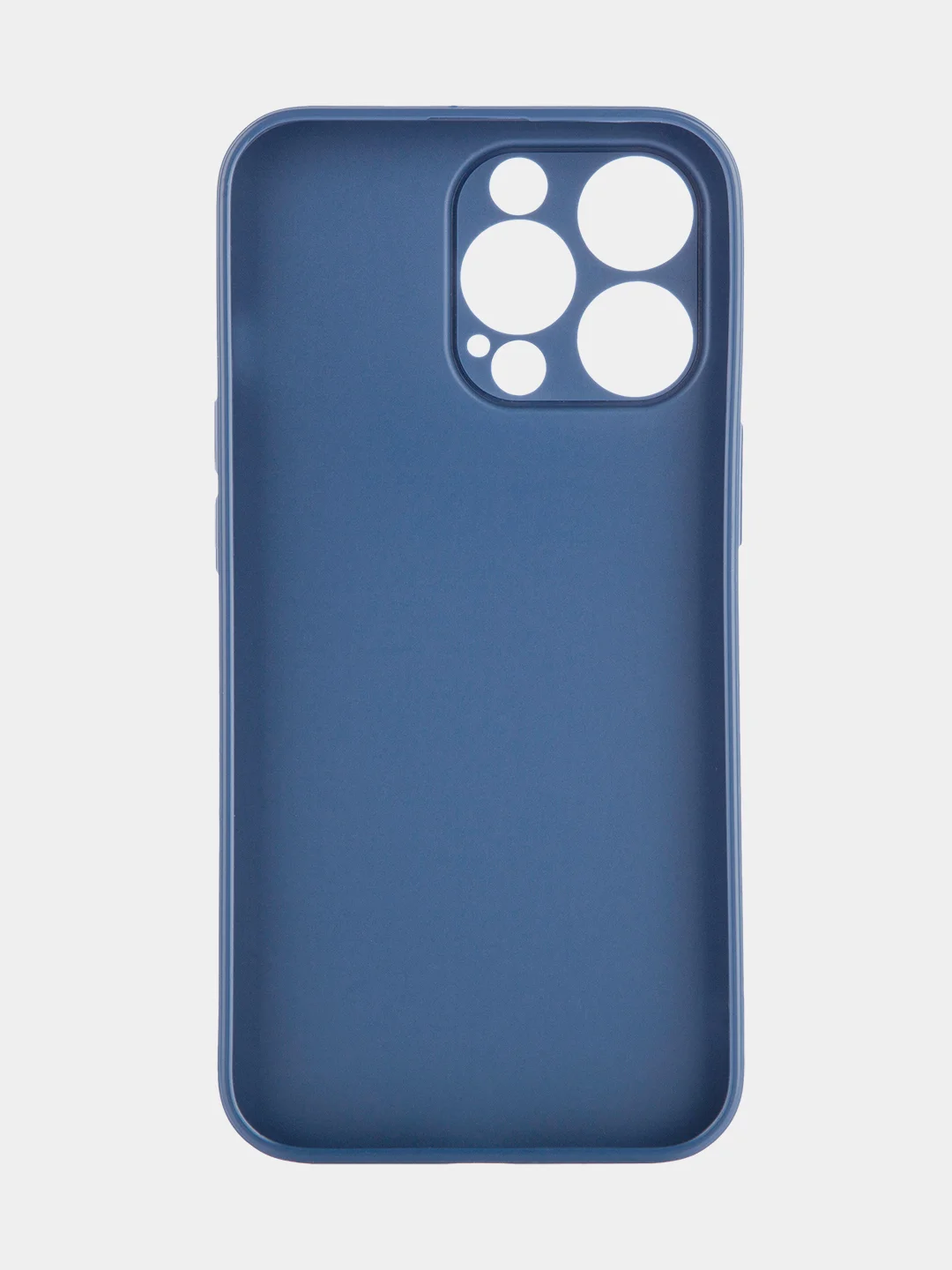 Синий чехол BROSCORP для Apple iPhone 13 Pro, матовый тонкий силиконовый, с защитой вокруг камер