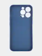 Синий чехол BROSCORP для Apple iPhone 13 Pro, матовый тонкий силиконовый, с защитой вокруг камер