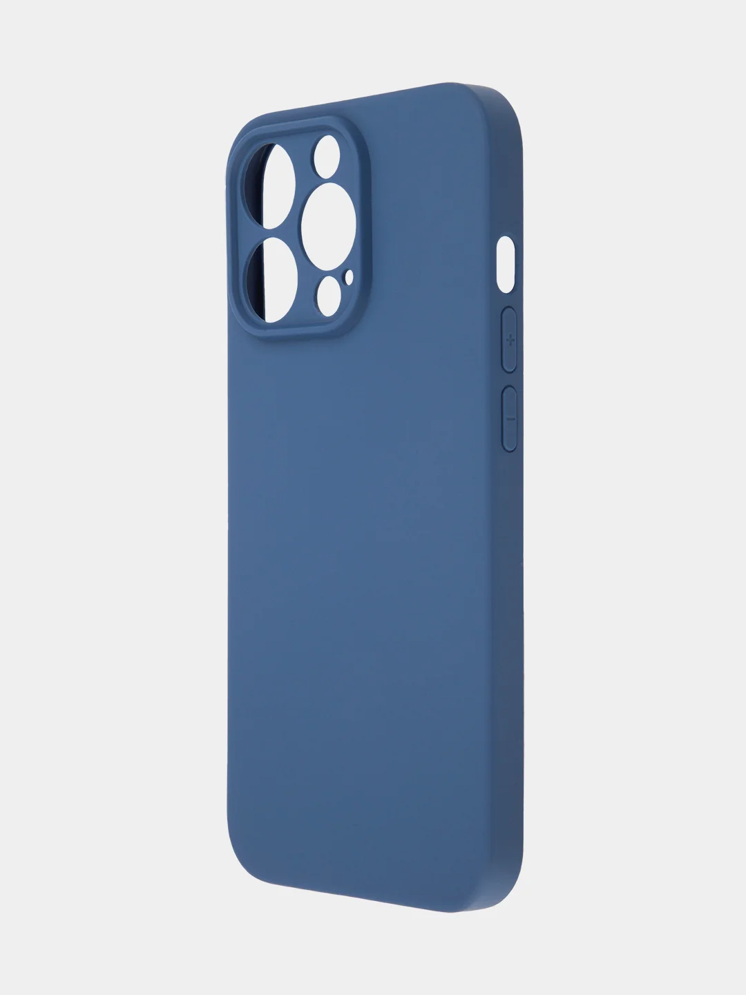 Синий чехол BROSCORP для Apple iPhone 13 Pro, матовый тонкий силиконовый, с защитой вокруг камер