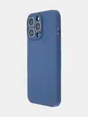 Синий чехол BROSCORP для Apple iPhone 13 Pro, матовый тонкий силиконовый, с защитой вокруг камер