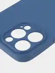Синий чехол BROSCORP для Apple iPhone 13 Pro, матовый тонкий силиконовый, с защитой вокруг камер