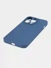 Синий чехол BROSCORP для Apple iPhone 13 Pro, матовый тонкий силиконовый, с защитой вокруг камер