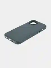 Тёмно-зелёный чехол MagSafe для iPhone 14 Plus кожаный BROSCORP из экокожи с защитой камер, микрофиброй