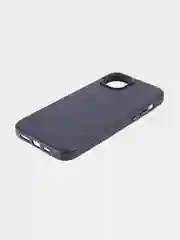 Синий чехол MagSafe для iPhone 14 Plus кожаный BROSCORP из экокожи с защитой камер, микрофиброй