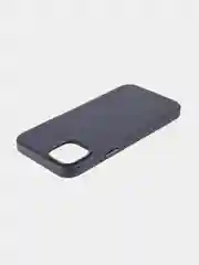 Синий чехол MagSafe для iPhone 14 Plus кожаный BROSCORP из экокожи с защитой камер, микрофиброй