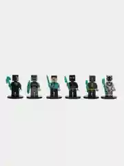 Черный набор фигурок, 6 штук , конструктор
