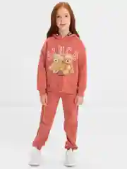 Терракотовый спортивный костюм, для девочки, утепленный