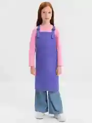 Фиолетовый фартук школьный, детский, для труда, рисования