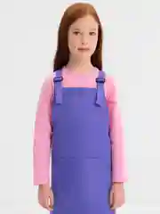 Фиолетовый фартук школьный, детский, для труда, рисования