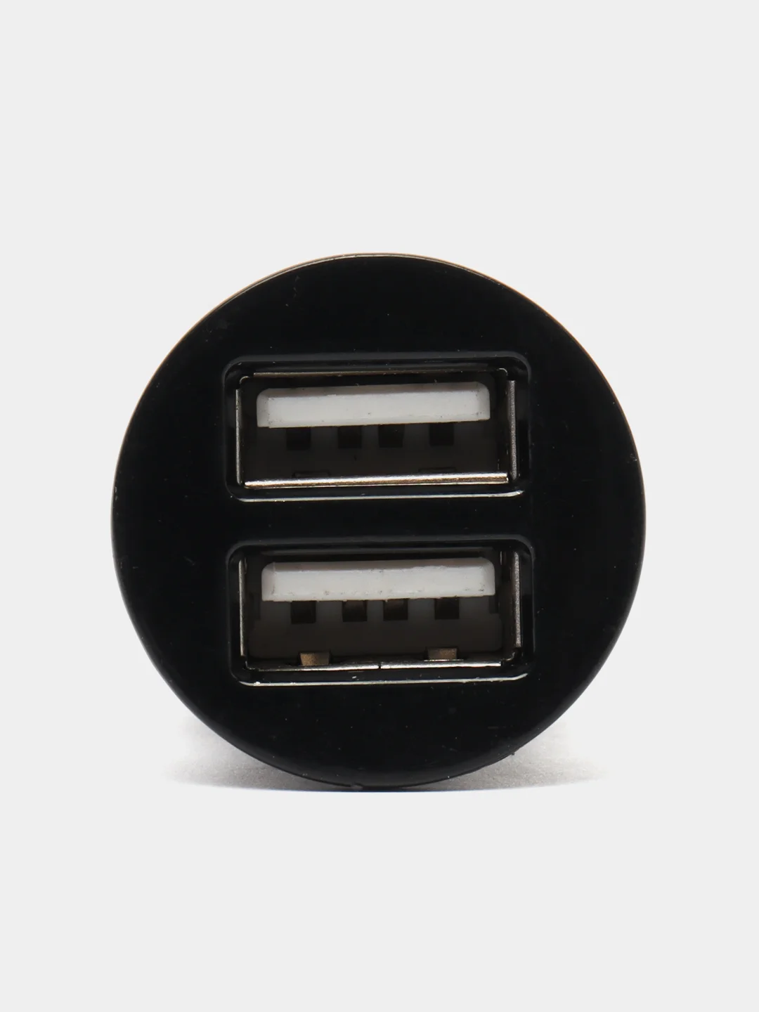 Черный автомобильное зарядное устройство 2 USB 2.1 А в прикуриватель в машину