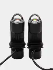 Белый автомобильные светодиодные линзованные лампы H4 mini Bi-Led lenses с СТГ A82, мини линзы