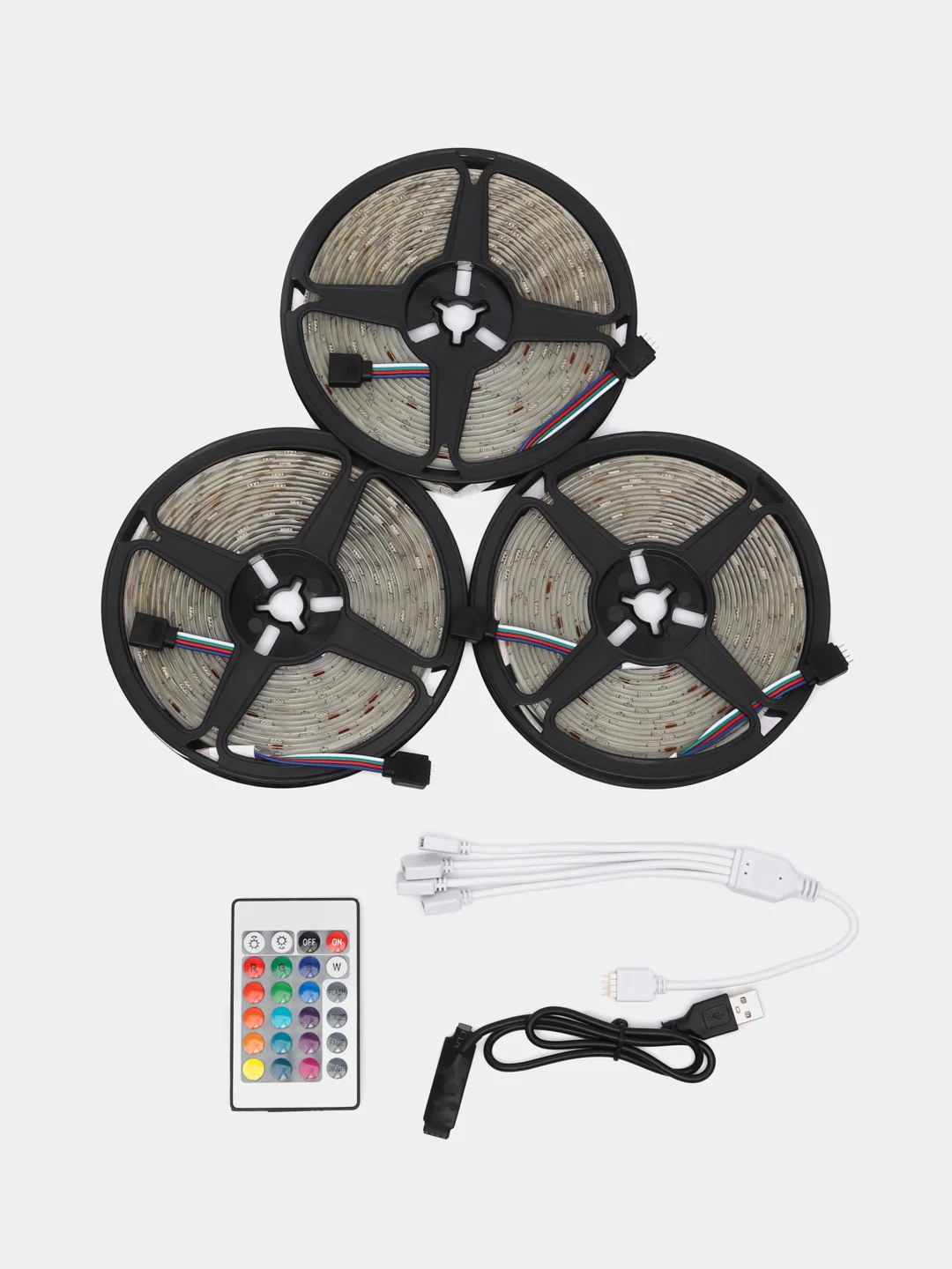 Разноцветный светодиодная лента, с пультом, Bluetooth, 5 м, 10 м, 5050 RGB IP65