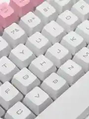 Розовый проводная клавиатура LEORQEON N35 с RGB подсветкой для компьютера