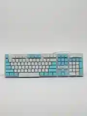 Синий проводная клавиатура LEORQEON N35 с RGB подсветкой для компьютера