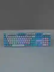 Синий проводная клавиатура LEORQEON N35 с RGB подсветкой для компьютера