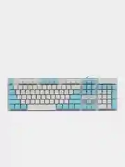 Синий проводная клавиатура LEORQEON N35 с RGB подсветкой для компьютера