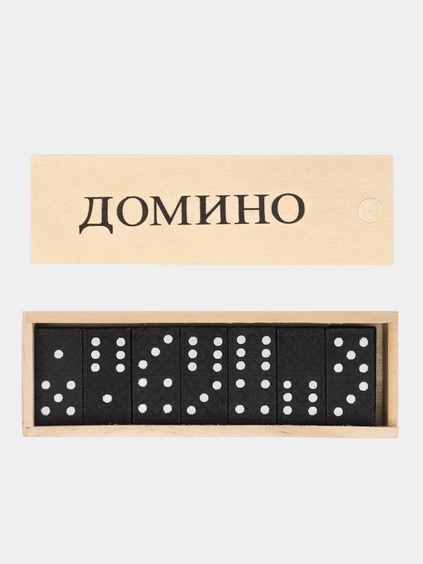 Домино " Советское", в деревянном футляре