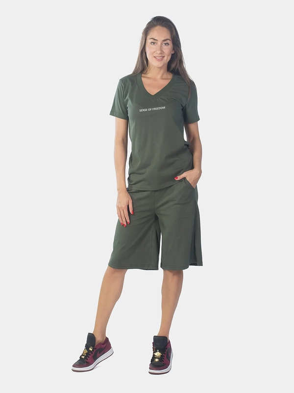 Костюм женский sense of freedom КК1431П3 хаки