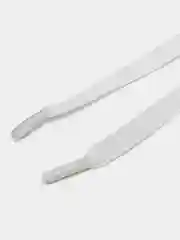 Белый шнурки для обуви с фиксатором