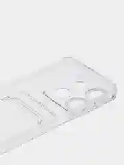 Прозрачный чехол для Tecno Spark Go 2023, Pop 7, 7 Pro, Smart 7, прозрачный, с карманом для карты