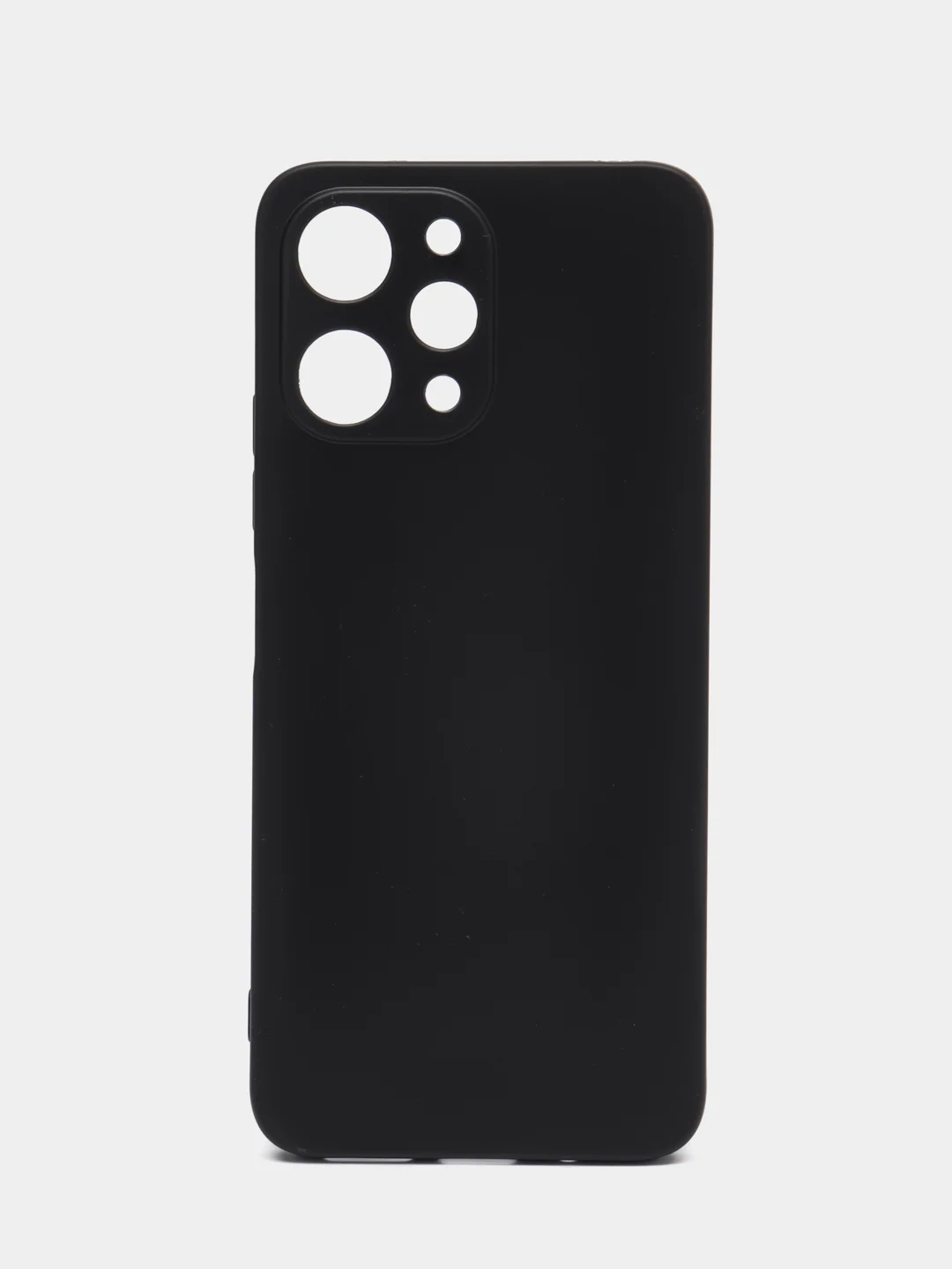 Черный чехол для Xiaomi Redmi 12 / Сяоми Редми 12, силиконовый, матовый, черный