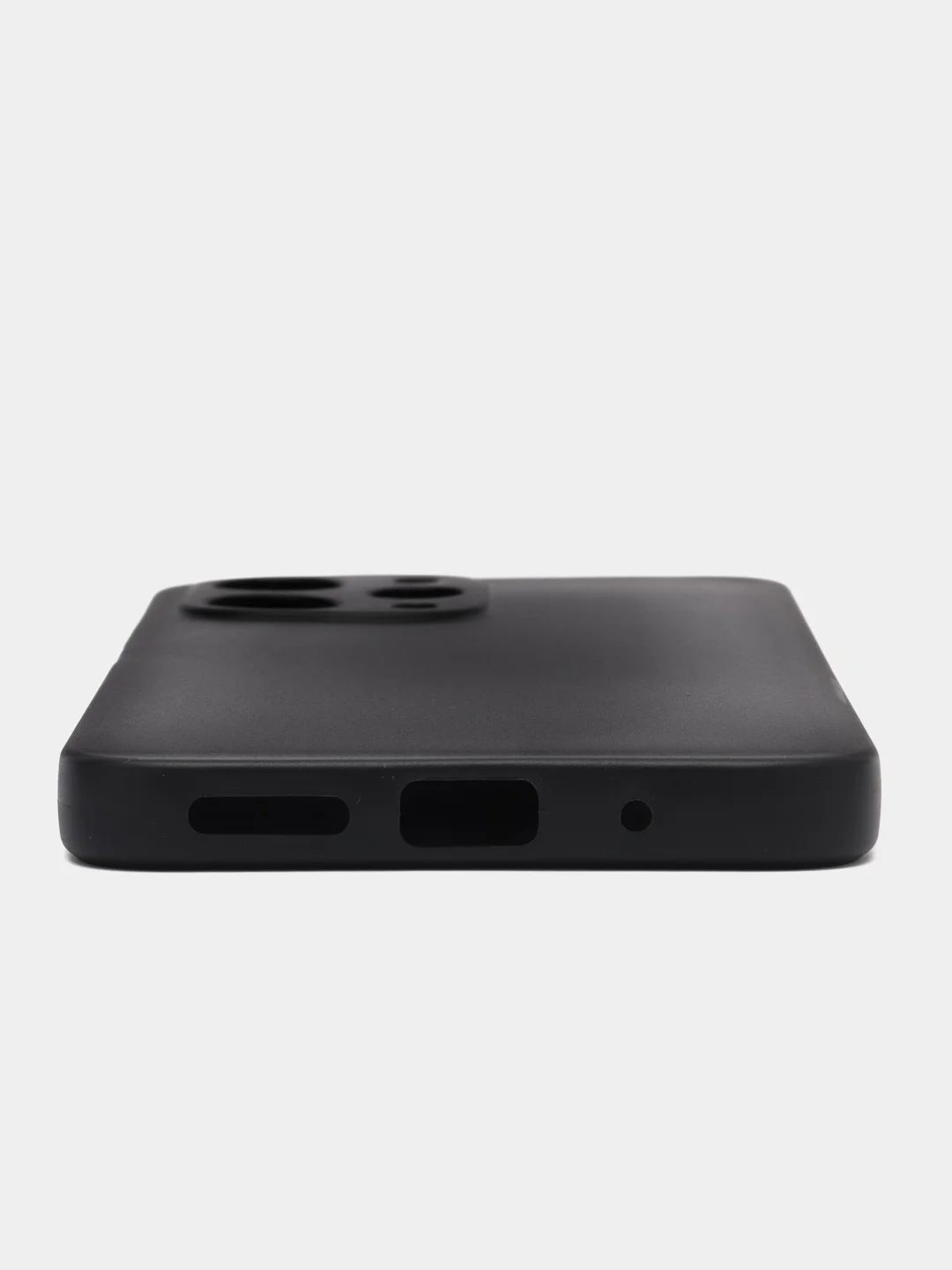 Черный чехол для Xiaomi Redmi 12 / Сяоми Редми 12, силиконовый, матовый, черный