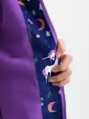Фиолетовый куртка детская, демисезонная, на флисе
