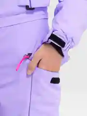 Лавандовый горнолыжный зимний комбинезон для девочек