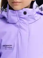 Лавандовый горнолыжный зимний комбинезон для девочек