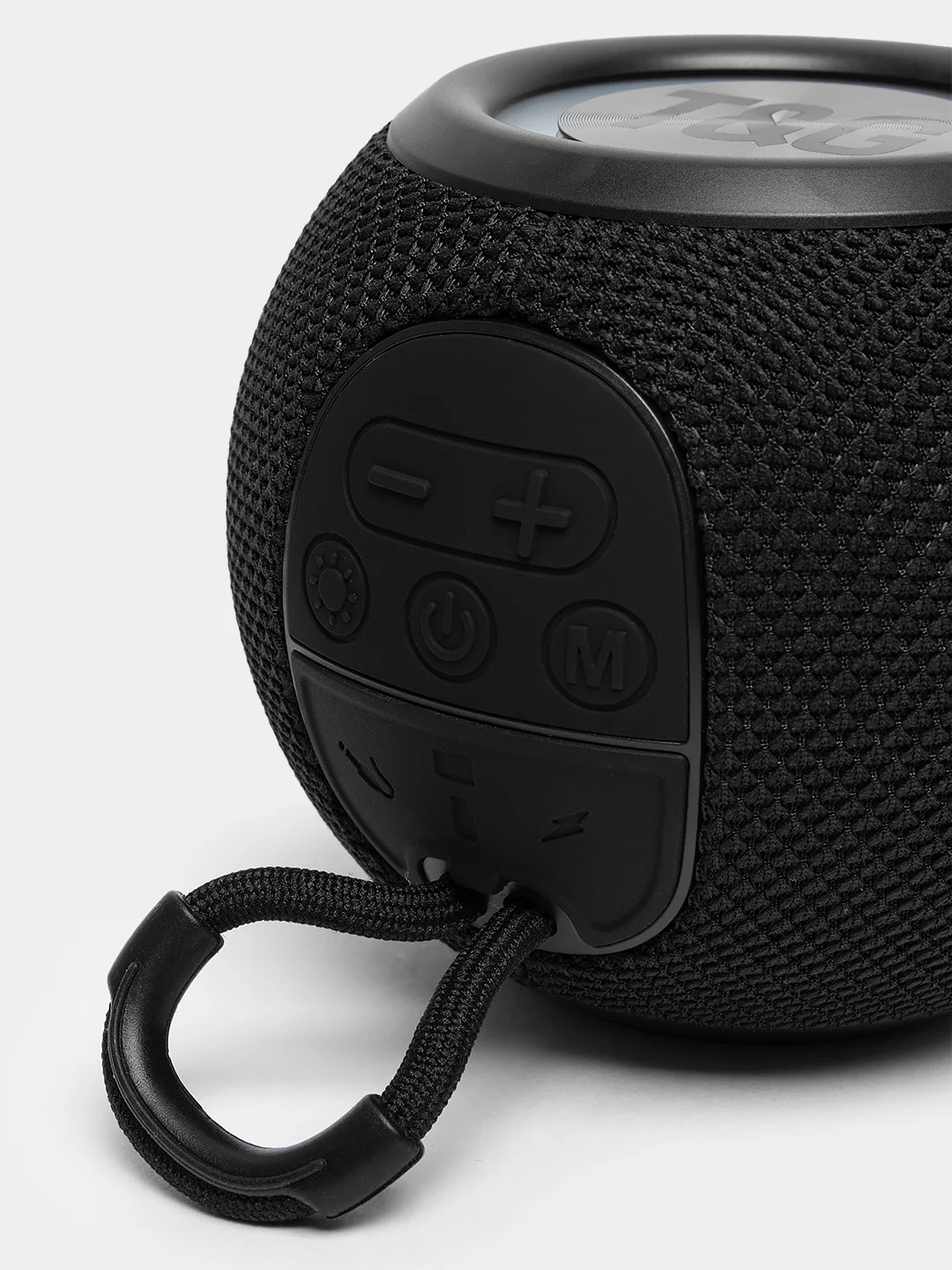 Черный портативная Bluetooth-колонка TG 337, светомузыка, беспроводная