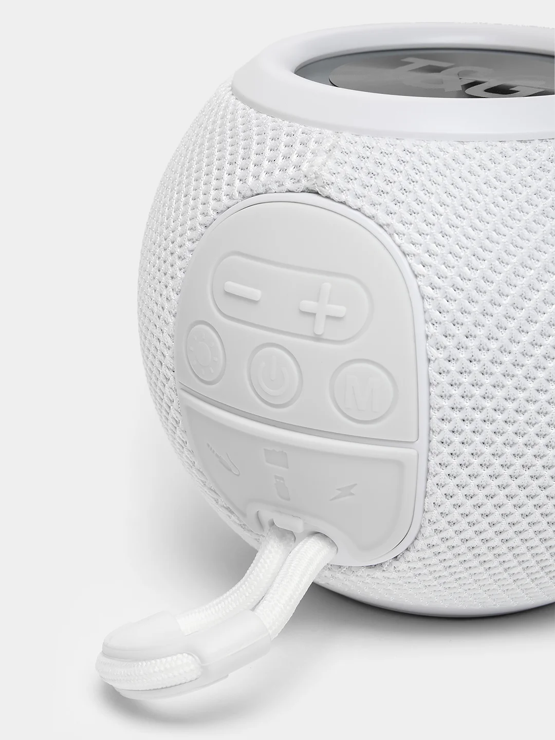 Белый портативная Bluetooth-колонка TG 337, светомузыка, беспроводная