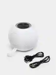 Белый портативная Bluetooth-колонка TG 337, светомузыка, беспроводная
