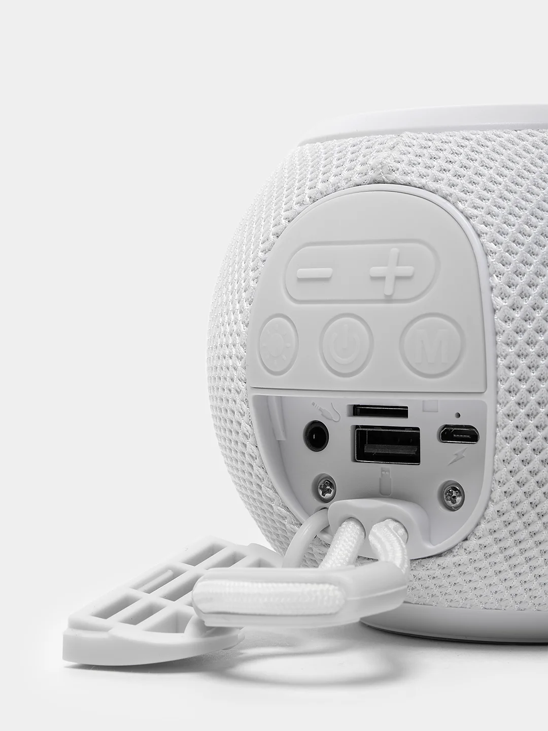 Белый портативная Bluetooth-колонка TG 337, светомузыка, беспроводная