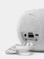 Белый портативная Bluetooth-колонка TG 337, светомузыка, беспроводная