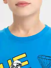 Светло-синий комплект, костюм для мальчика футболка, шорты, Bonito kids