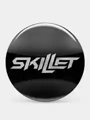 Черный значок "Skillet", 37 мм