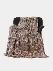Коралловый плед - покрывало, флис-бамбук 180/200