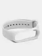 Белый ремешок силиконовый для Xiaomi Mi Band 3, Mi Band 4