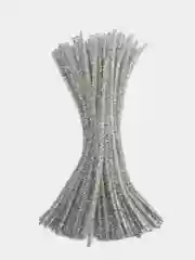 Серебряный синельная проволока, 100 штук