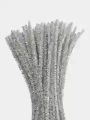 Серебряный синельная проволока, 100 штук