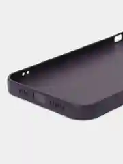 Индиго чехол силиконовый для iPhone 7 / 8 / 11 / 12 / 13 / 14 / Plus / Pro Max, со стеклянной панелью