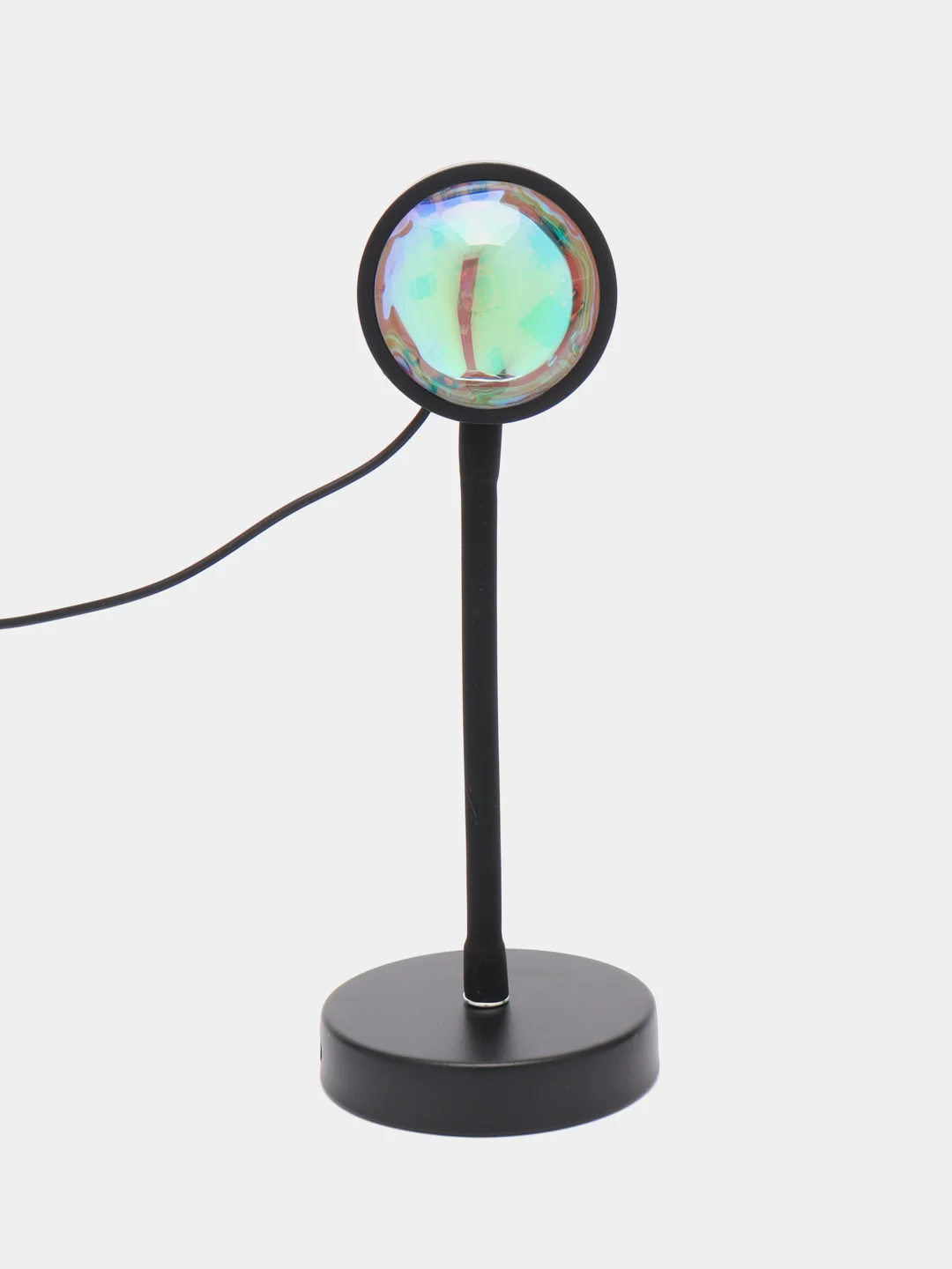 Черный лампа "Закат", металлическая с пультом, RGB, 16 цветов, подключение Bluetooth к телефону