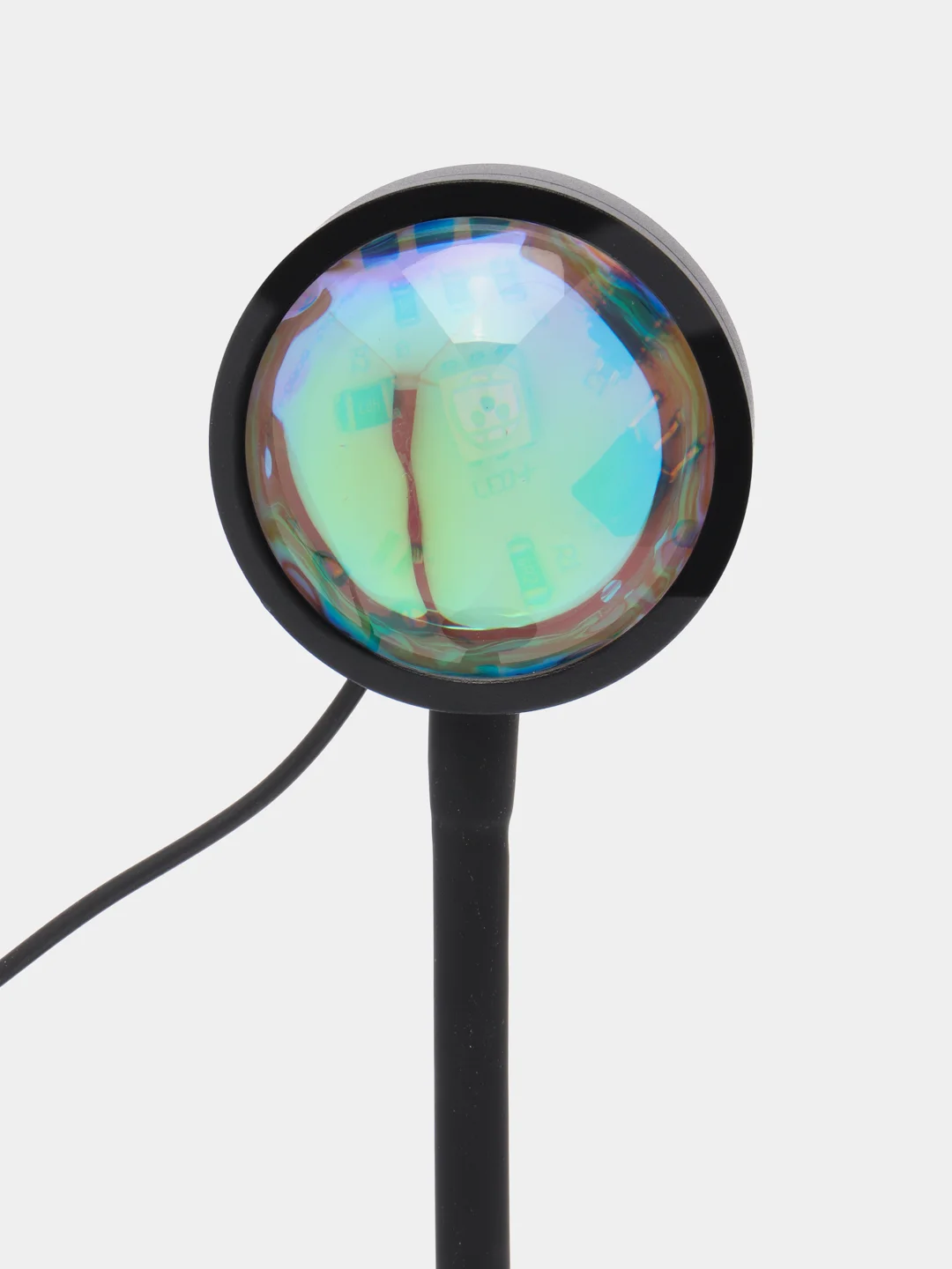 Черный лампа "Закат", металлическая с пультом, RGB, 16 цветов, подключение Bluetooth к телефону