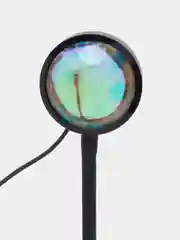 Черный лампа "Закат", металлическая с пультом, RGB, 16 цветов, подключение Bluetooth к телефону