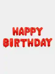 Красный набор воздушных шаров гирлянда "Happy Birthday"
