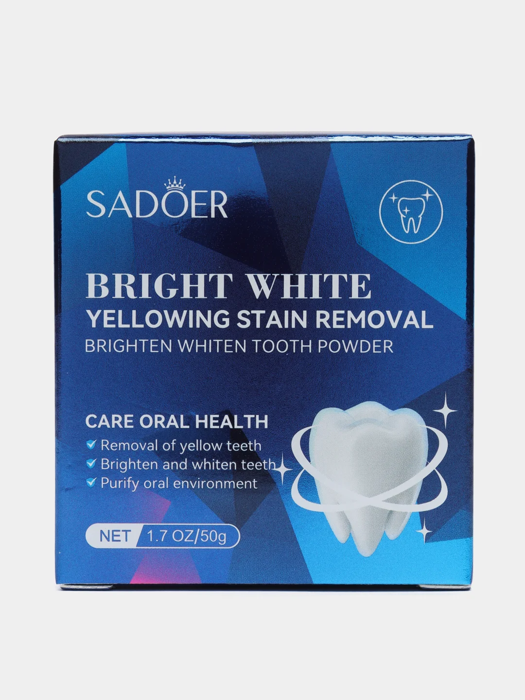 Зубной порошок отбеливающий, "SADOER Brighten Whiten" 50 гр,зубная паста