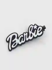 Черный заколка для волос Barbie, розовая, черная с надписью Барби, зажим для укладки
