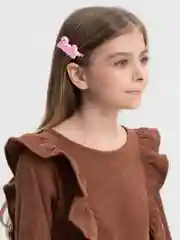 Розовый заколка для волос Barbie, розовая, черная с надписью Барби, зажим для укладки