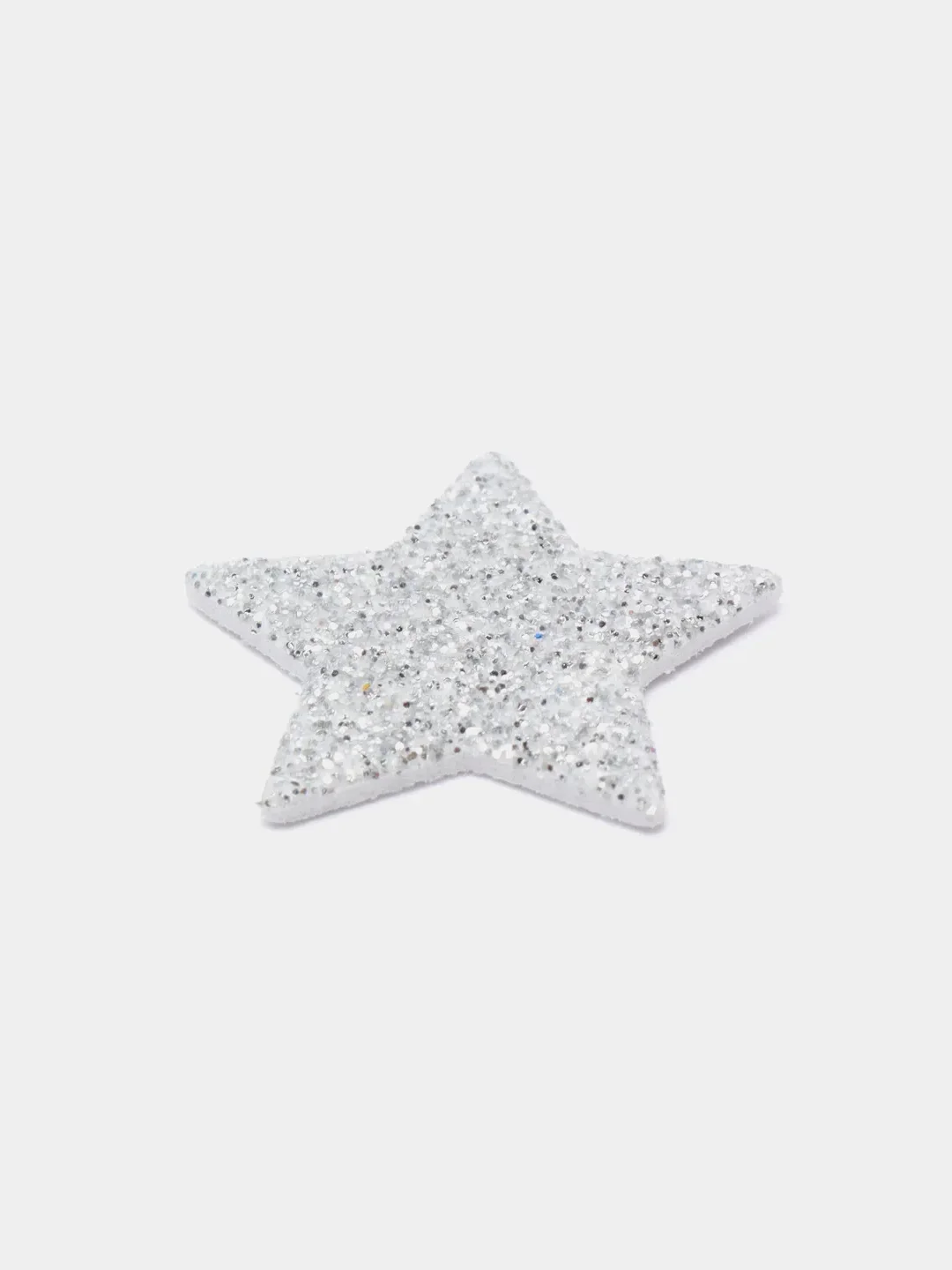 Серебряный звёздочки декоративные, из фоамирана