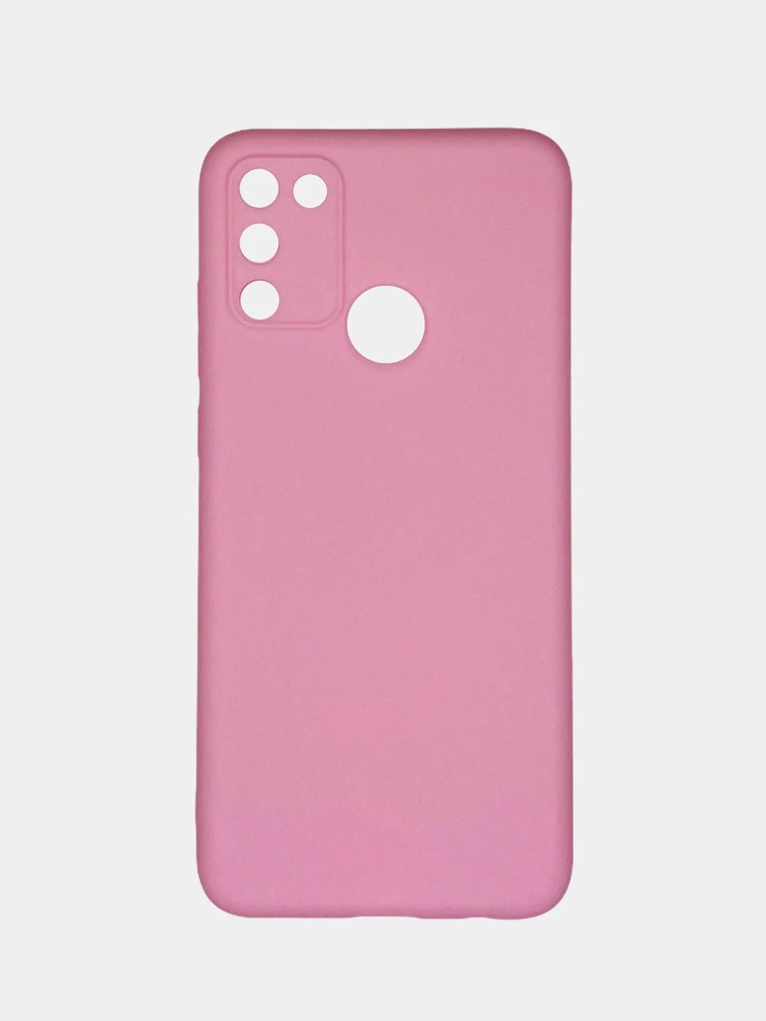 Розовый чехол силиконовый Huawei Honor 9A (Хуавей Хонор 9А), цветной, матовый